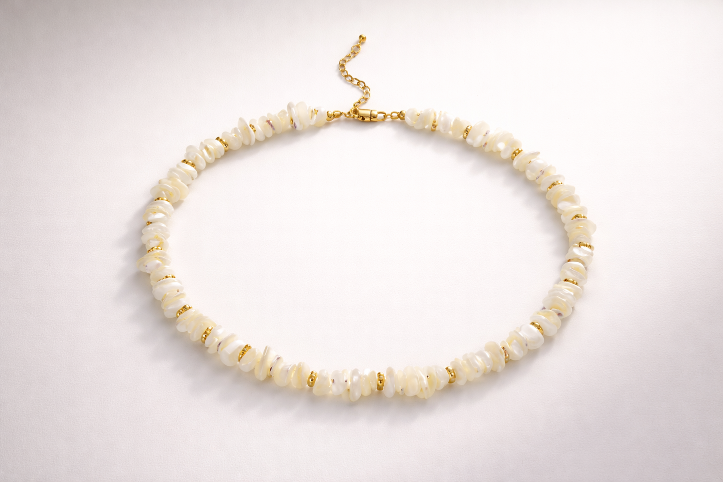16K Gold Filled Flower Bead Irregular Pebble Shell Pearl Gemstone