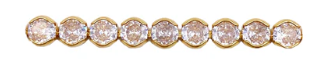 Round Cubic Zirconia Tennis Necklace 18"
