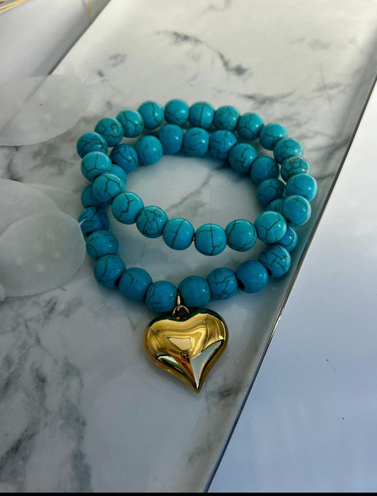 Heart Pearl Bracelet