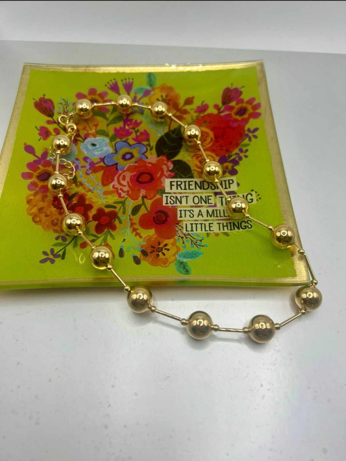 18K Gold Ball Beads Choker