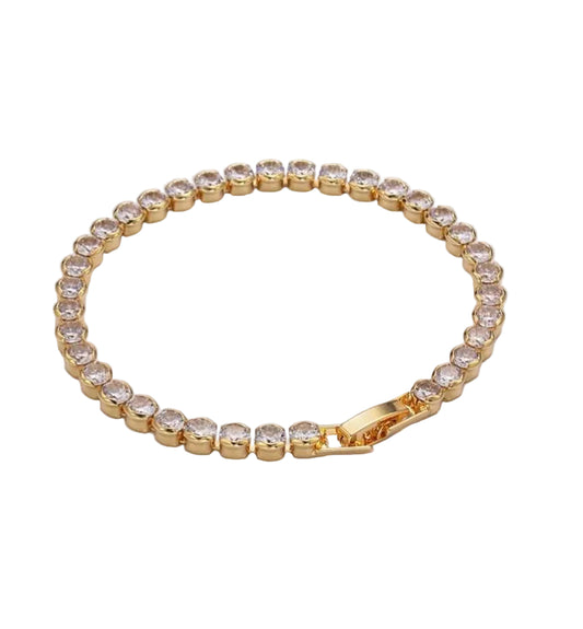24K Gold Filled Tennis Bracelet